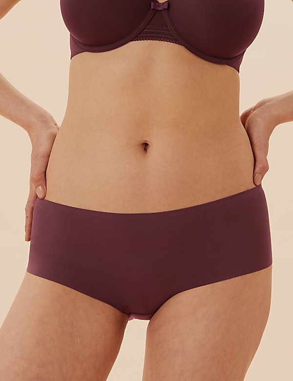 3pk No VPL Low Rise Knicker Shorts - GR