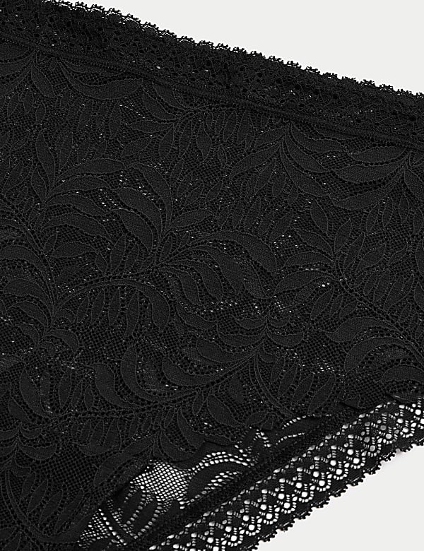 3pk Flexifit™ Lace High Waisted Brazilian Knickers