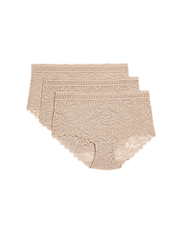 3pk Flexifit™ Lace High Rise Shorts