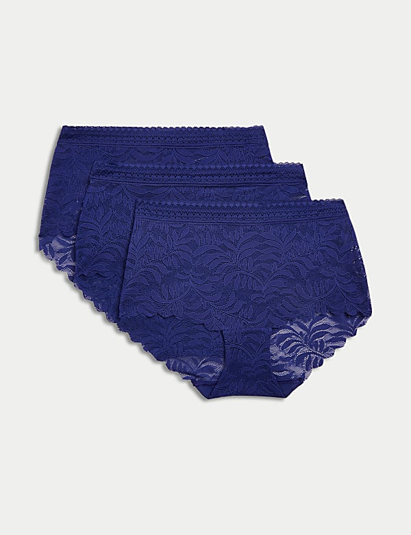 3pk Flexifit™ Lace High Rise Shorts