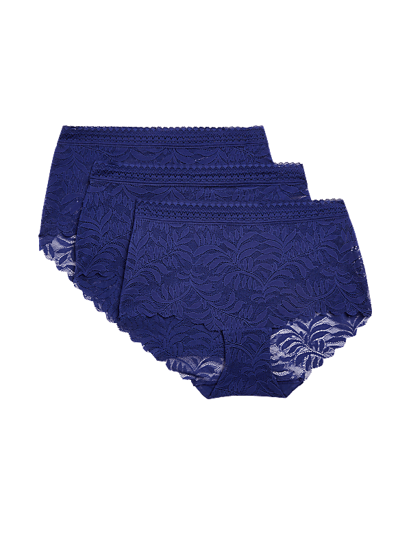 3pk Flexifit™ Lace High Rise Shorts