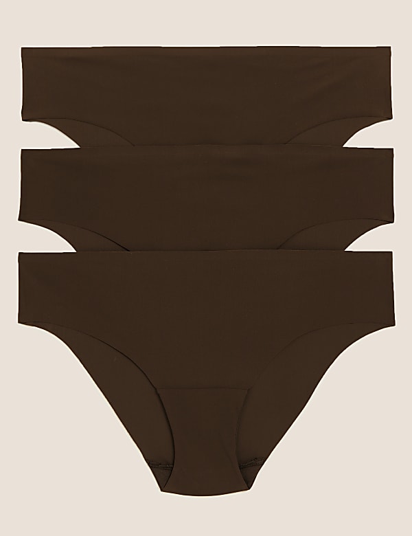 3pk No VPL Low Rise Brazilian Knickers - GR