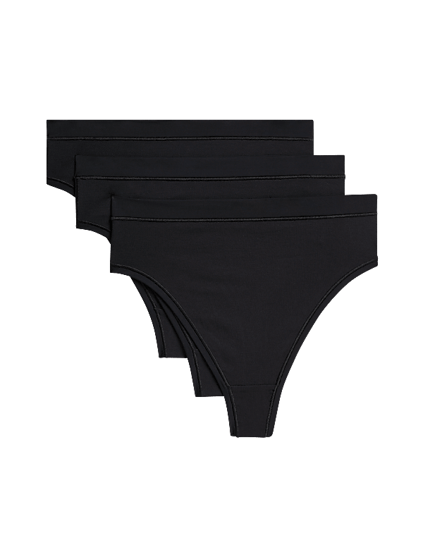 3pk Flexifit™ High Waisted Thongs
