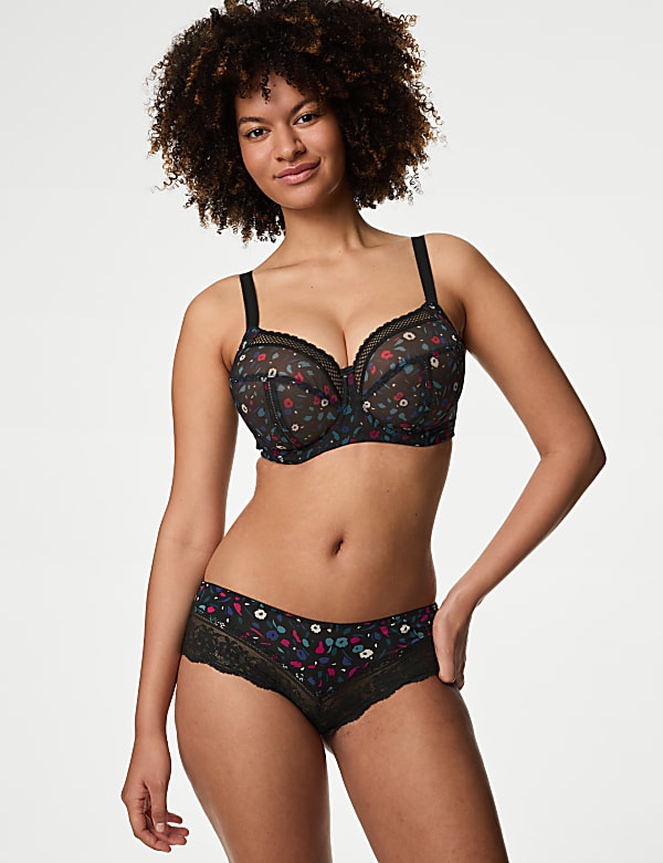 3pk Lace Trim Brazilian Knickers - JP