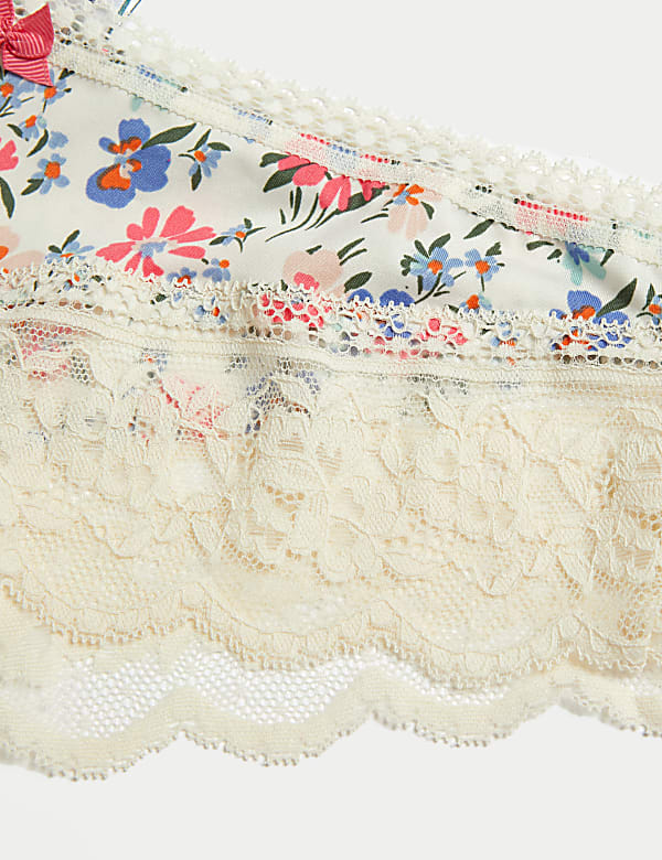 3pk Lace Trim Brazilian Knickers