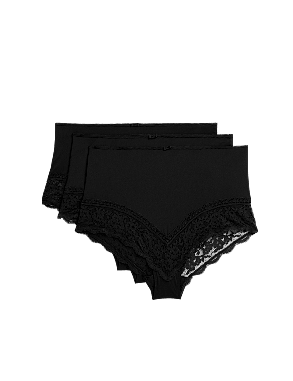 3pk Lace Trim Full Briefs