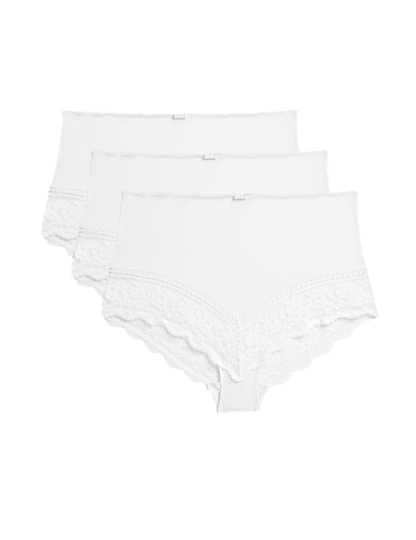 3pk Lace Trim Full Briefs