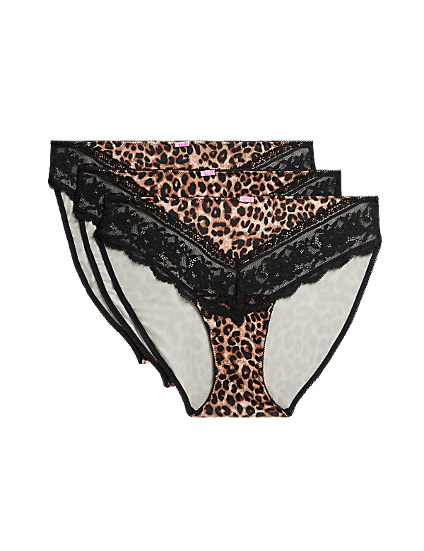 3pk High Leg Knickers