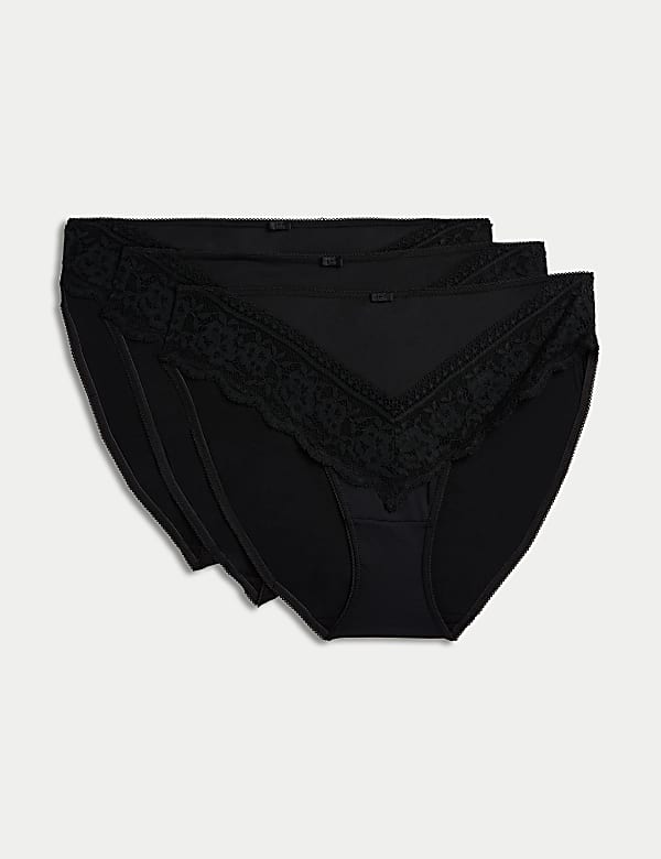 3pk High Leg Knickers - DK