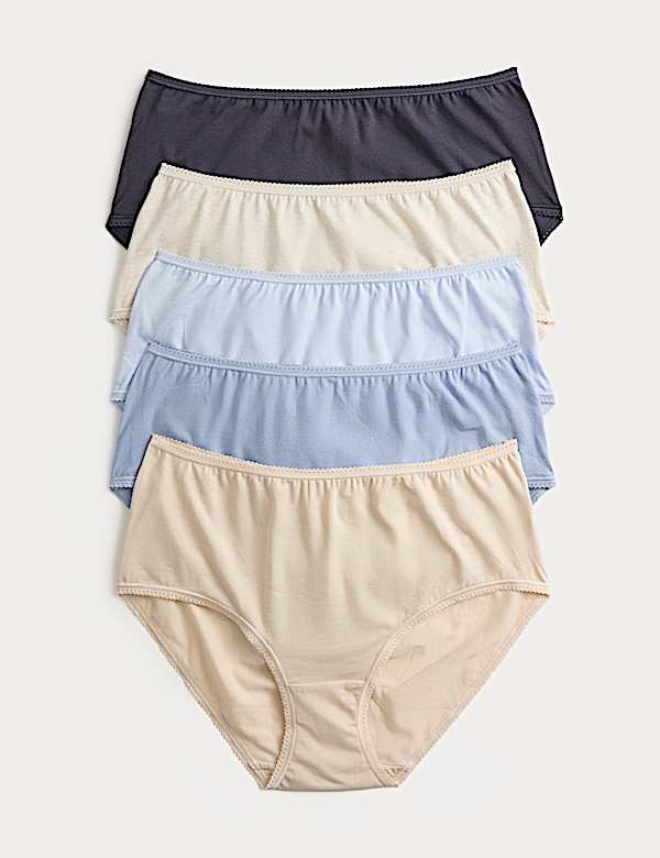 5pk Cotton Lycra&reg; High Rise Shorts