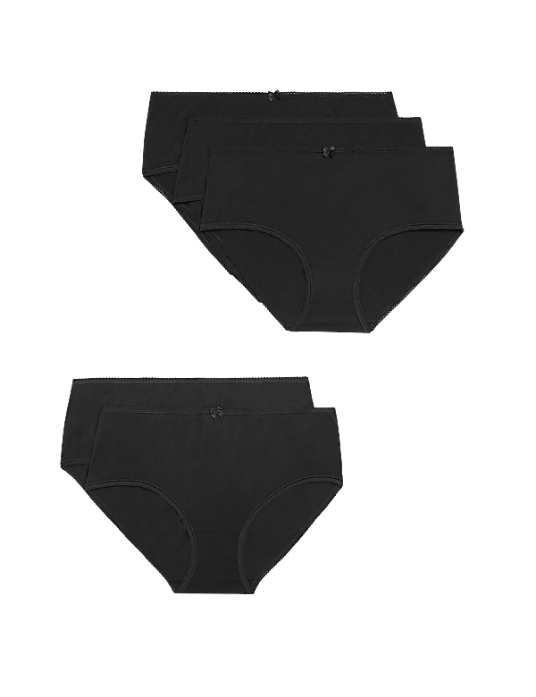5pk Cotton Lycra® High Rise Shorts