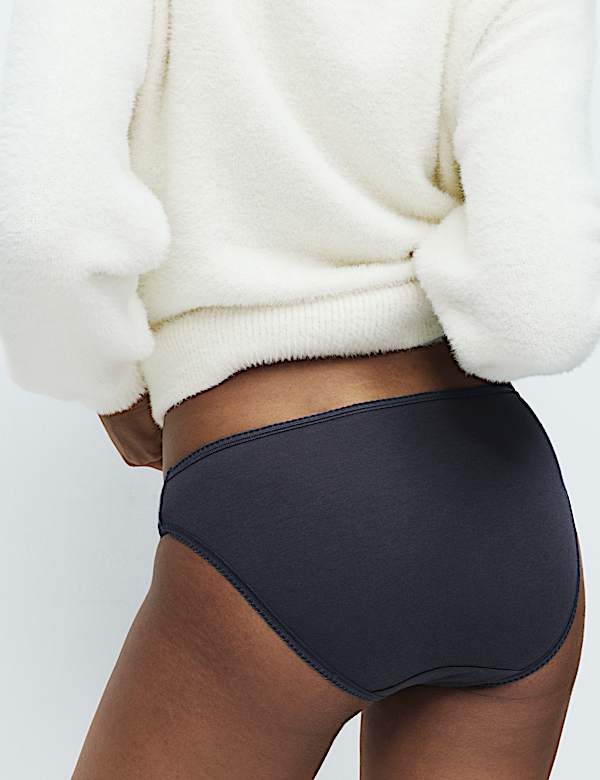 5pk Cotton Lycra&reg; Bikini Knickers