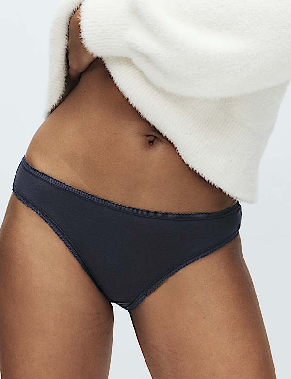 Lot de 5 culottes bikini en coton et Lycra&reg; - CA