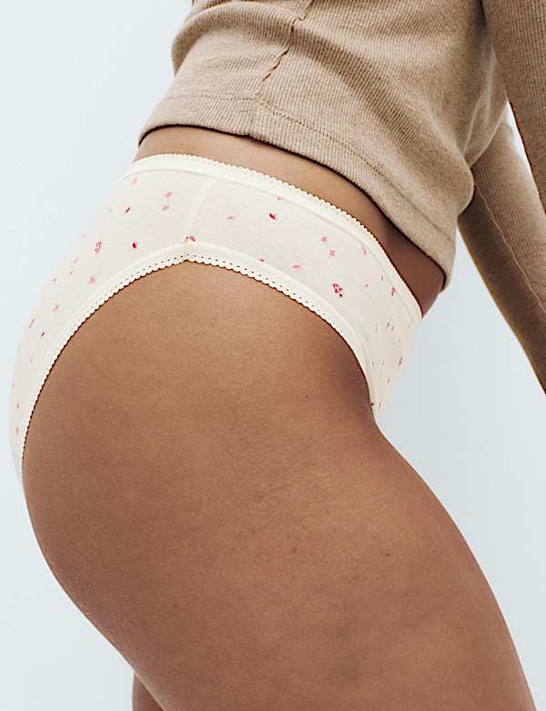 5pk Cotton Lycra&reg; Bikini Knickers
