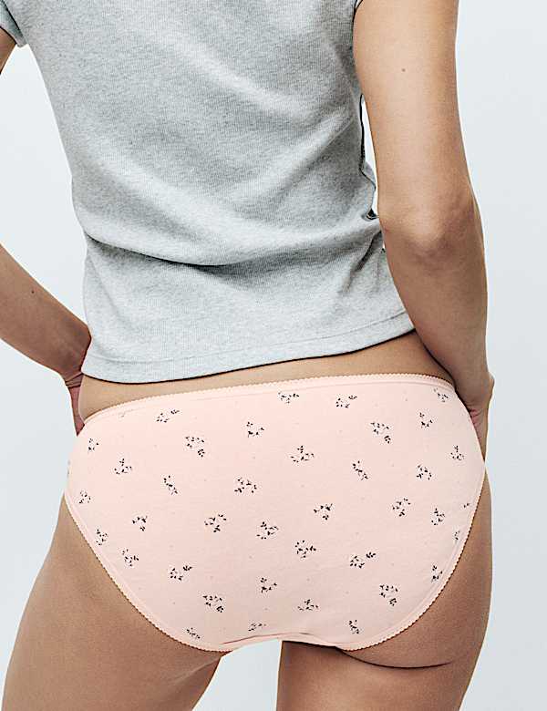 5pk Cotton Lycra&reg; Bikini Knickers