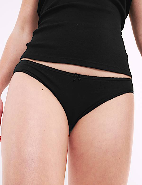 5pk Cotton Lycra® Bikini Knickers