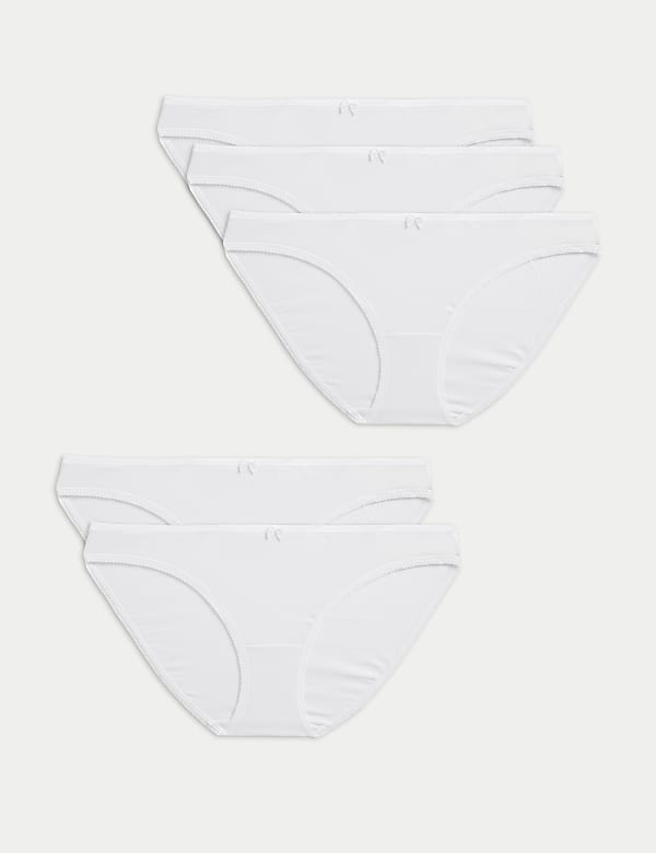 5pk Cotton Lycra® Bikini Knickers - AL