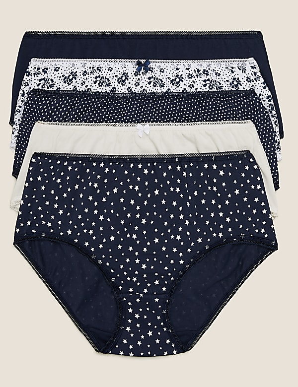 5 Pack Cotton Mix Knickers