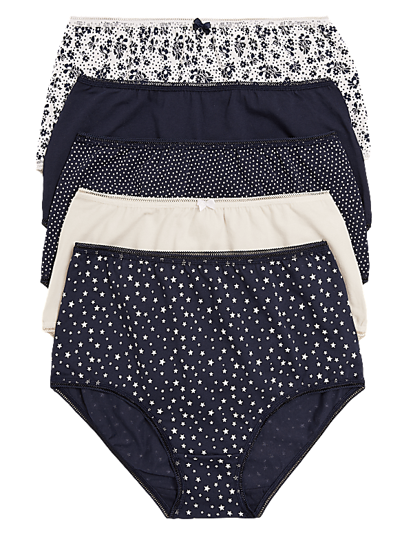 5 Pack Cotton Mix Briefs