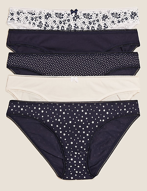 5 Pack Cotton Mix Knickers