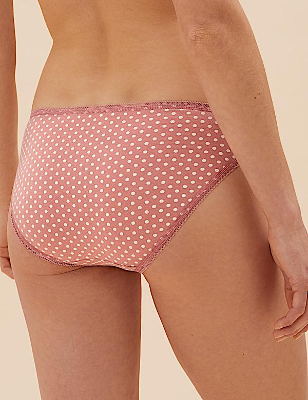 5pk Cotton Lycra&trade; Low Rise Bikini Knickers