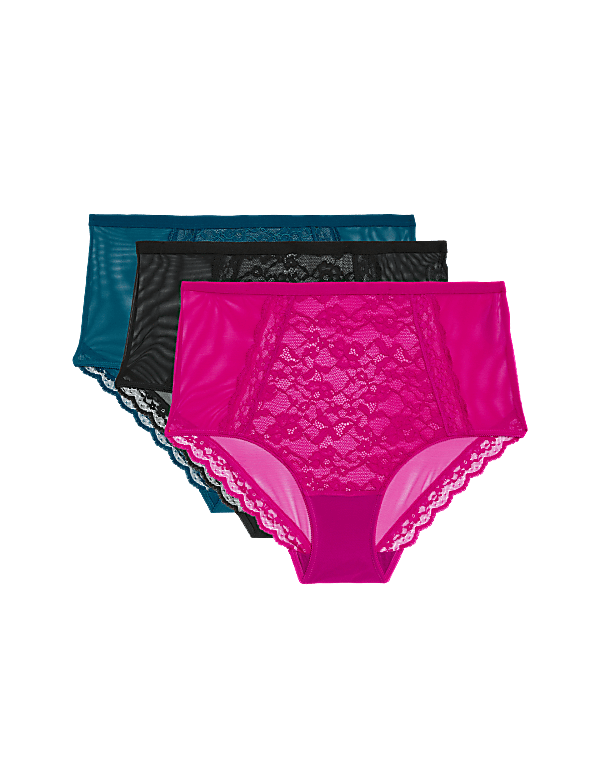 3pk Lace Full Briefs