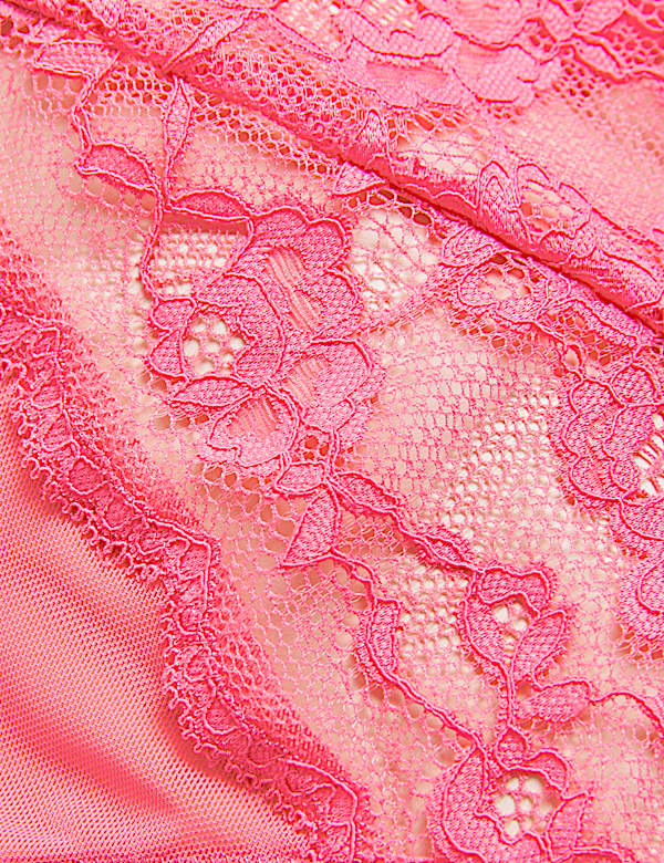 3pk Lace High Waisted High Leg Knickers