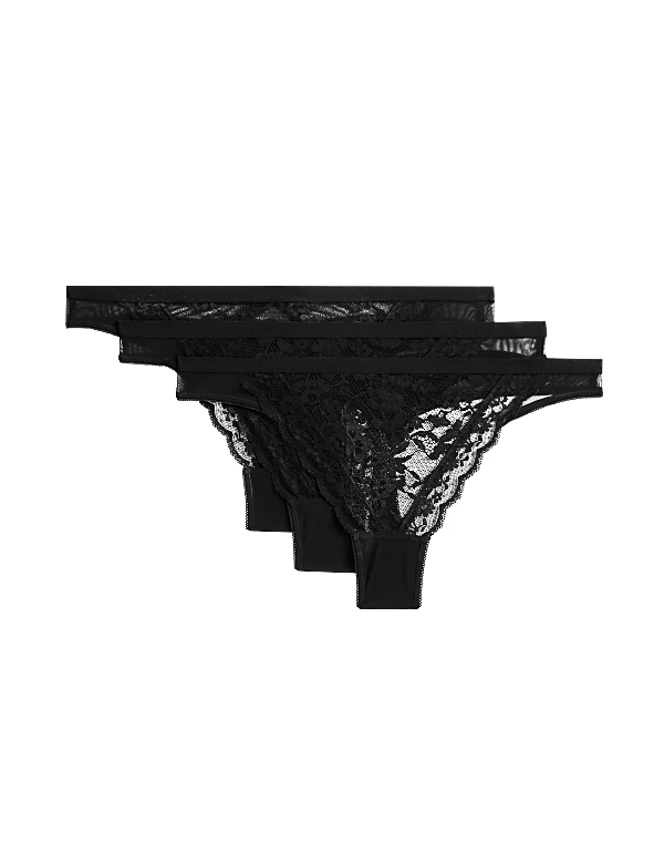 3pk Lace Thongs