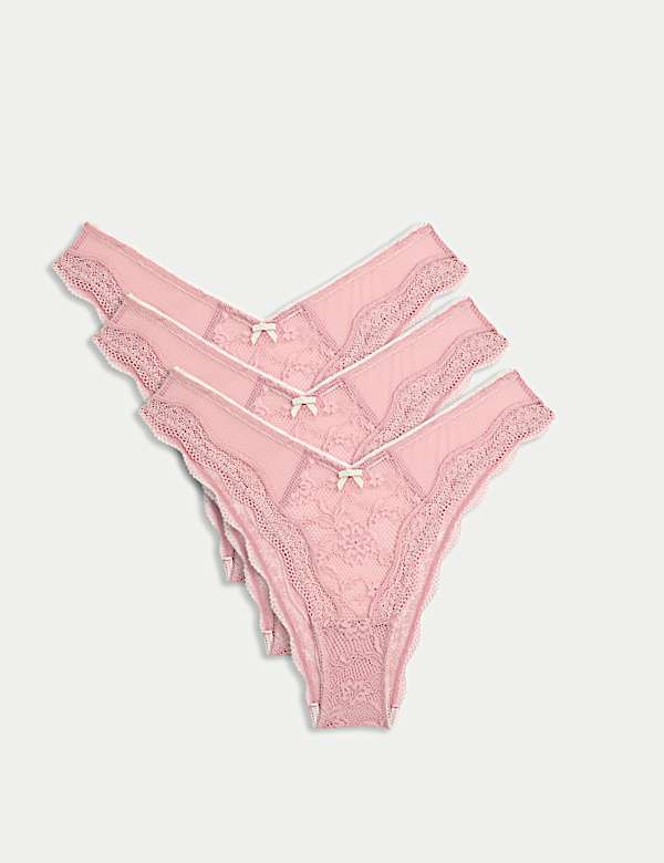 3pk Lace Miami Knickers - PL