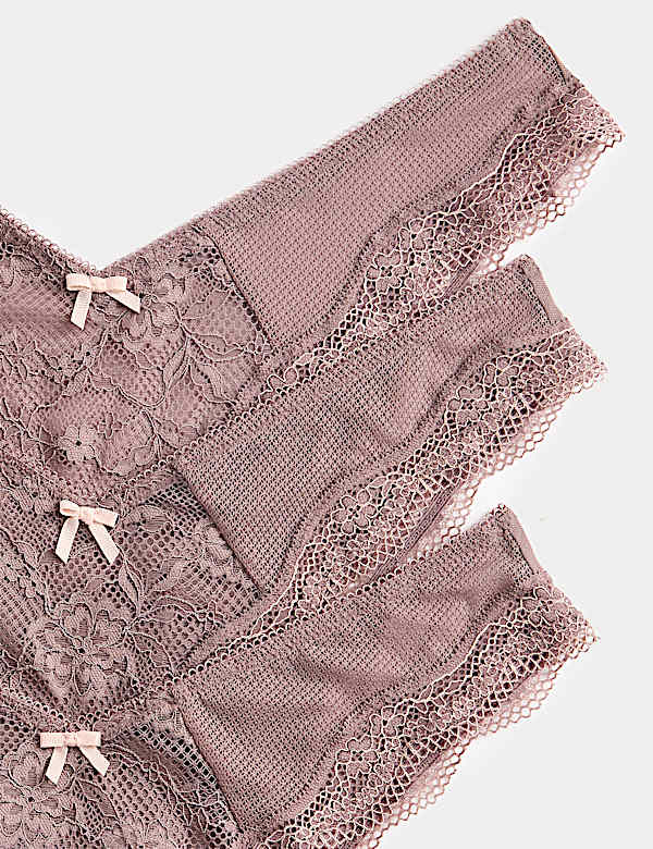3pk Jasmine Lace Miami Knickers