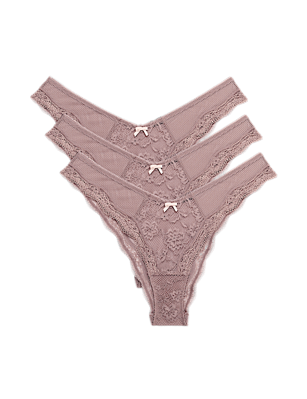 3pk Jasmine Lace Miami Knickers