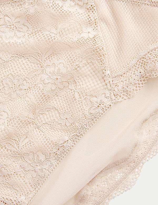 3pk Jasmine Lace High Waisted High Leg Knickers