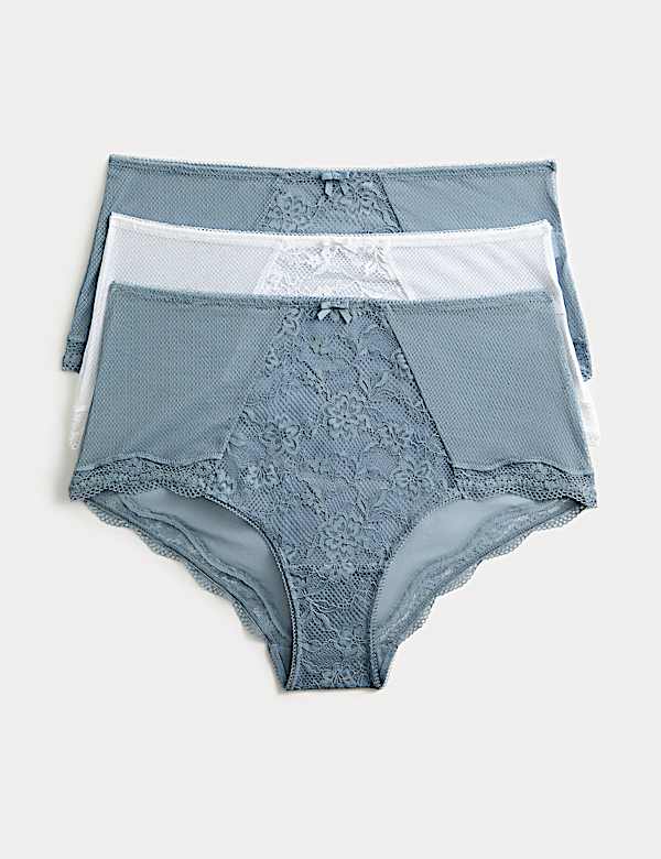 3pk Jasmine Lace High Rise Shorts - BN