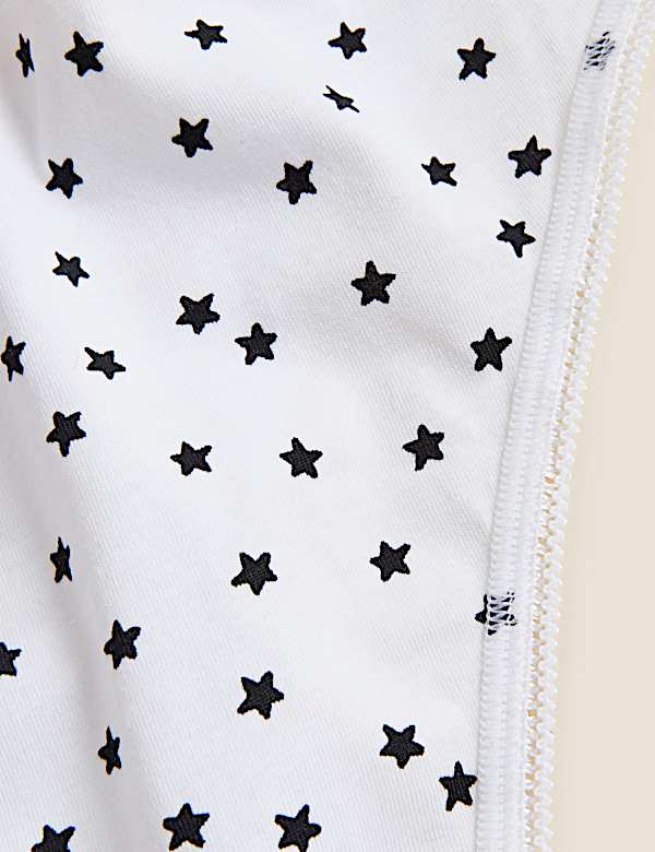 5pk Cotton Rich Printed Brazilian Knickers