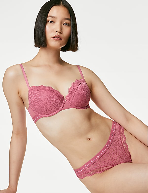 3pk Mesh & Lace Thongs
