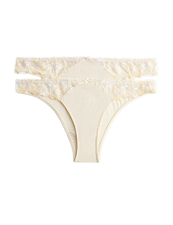 2 Pack Embrace Brazilian Knickers