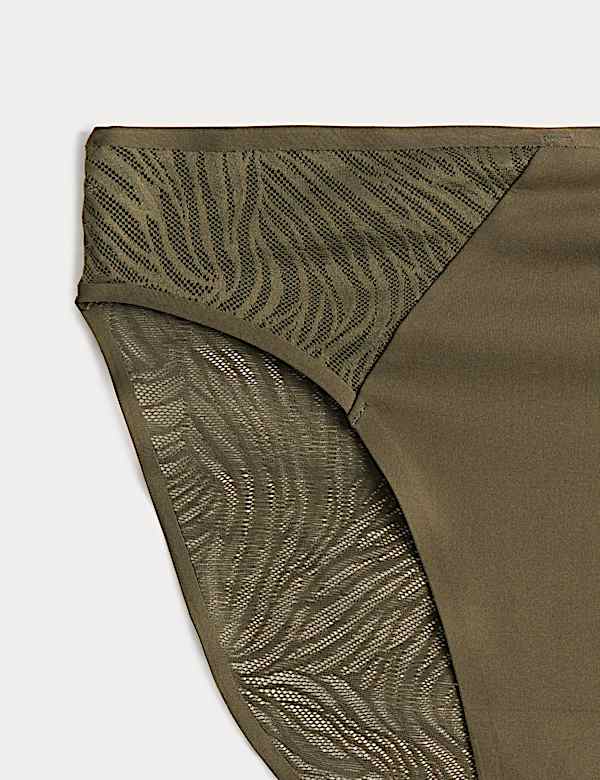 2 Pack Body Lace High Leg Knickers