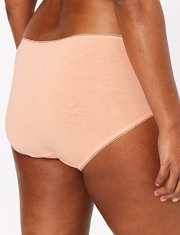 5pk Cotton Lycra® Midi Knickers