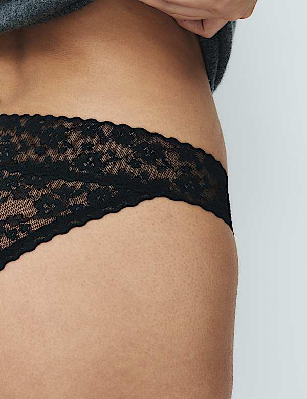 3 Pack Lace Brazilian Knickers - LU