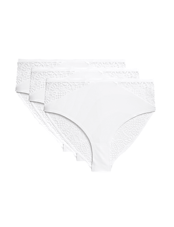 3pk Body Soft™ High Waisted Brazilian Knickers