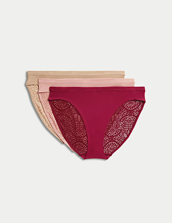 3pk Body Soft&trade; High Leg Knickers