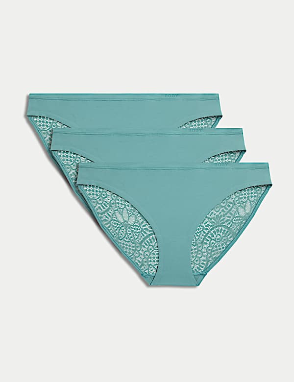 3pk Body Soft™ Lace Bikini Knickers