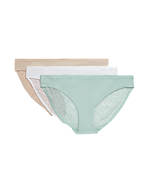 3pk Body Soft™ Lace Bikini Knickers