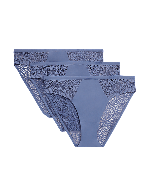 3pk Body Soft™ High Leg Knickers
