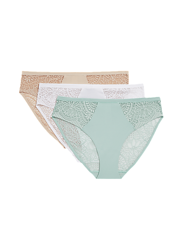 3pk Body Soft™ High Leg Knickers