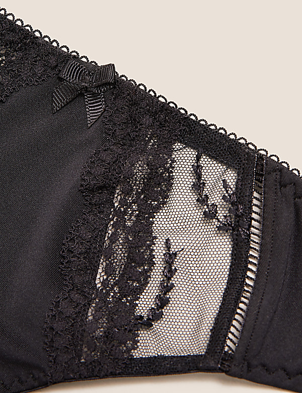 5pk Microfibre & Lace Bikini Knickers