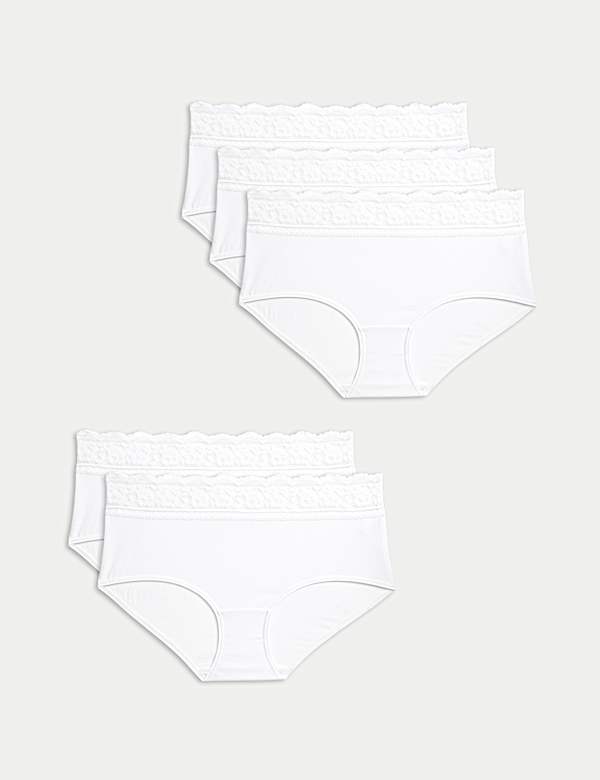 5pk Cotton Rich High Rise Shorts - PT