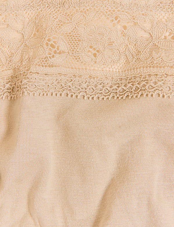 5pk Cotton Lycra® & Lace Knickers