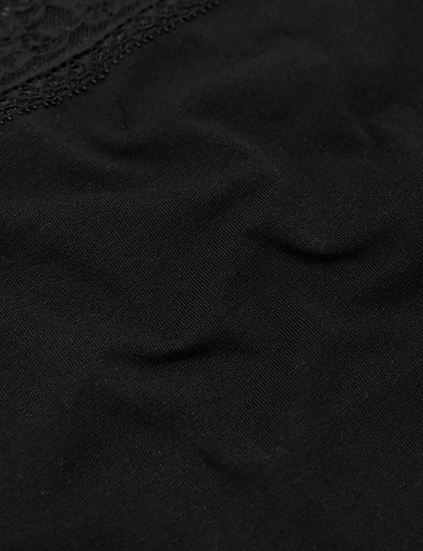 5pk Cotton Lycra® & Lace Knickers