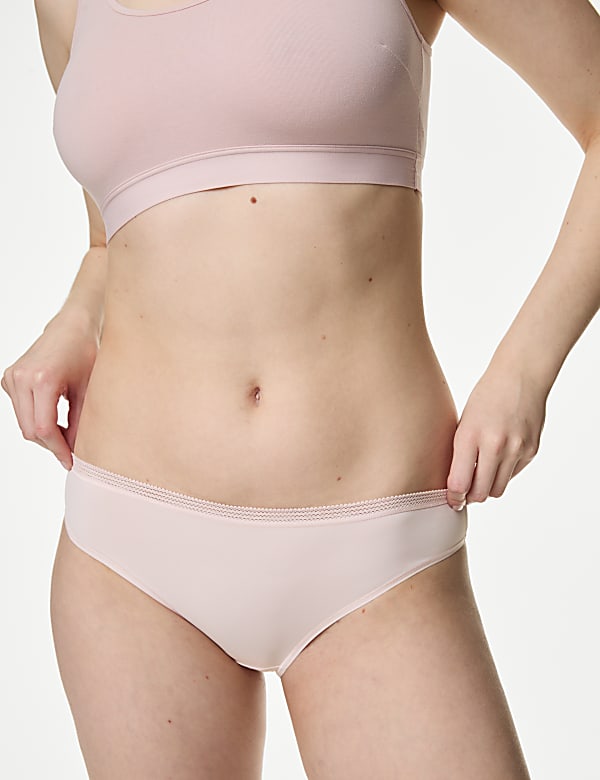4pk Microfibre Brazilian Knickers